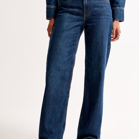 Abercrombie & Fitch High Rise Loose Jeans Wide Leg Denim Women's Size 6/28 - Picture 16 of 16